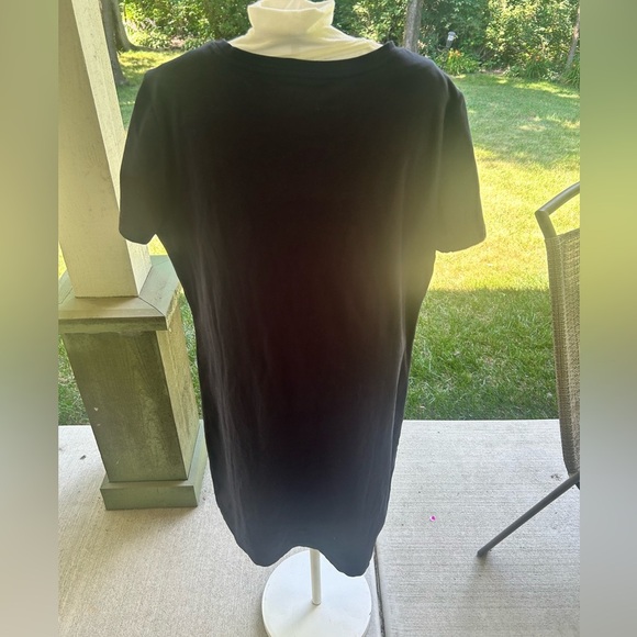 NWOT- Tommy Hilfiger Navy Short Sleeve Dress with Red/ White/blue down the sides - Picture 5 of 6